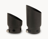 Black Powder Coated Stainless Steel Dual Exhaust Tips 2008-2016 Ford F-250/F-350 Go Rhino