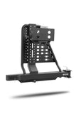 Swing A Way 2 Inch Hitch Mounted Tire Carrier Textured Black Go Rhino