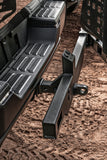 Swing A Way 2 Inch Hitch Mounted Tire Carrier Textured Black Go Rhino