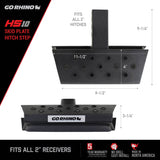 HS 10 Hitch Step Textured Black Go Rhino