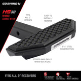 HS 30 Hitch Step Textured Black Go Rhino