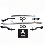 Heavy Duty Polished Aluminum Tie Rod and Drag Link Axle Swap Kit Currie 70 Inch Jeep JL-JT 2.5T for Axle Upgrade Options Only Apex Chassis