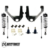 KRYPTONITE STAGE 3 LEVELING KIT WITH FOX SHOCKS FOR 1/2 TON 6-LUG CHEVY/GMC TRUCKS 2014–2018
