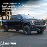 Kryptonite Stage 3 Leveling Kit with Fox 2.5 Performance Elite Shocks for 2019+ Chevy/GMC 1500 AT4/Trail Boss