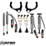 KRYPTONITE STAGE 3 LEVELING KIT WITH FOX PERFORMANCE ELITE SHOCKS FOR 1/2 TON 6 LUG TRUCKS 2019+ AT4/TRAIL BOSS