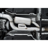 2015-2019 Volkswagen Golf Armor Pro Series 3 Inch Cat Back Quad Split Rear T304 Stainless Steel with Carbon Fiber Tips Exhaust System MBRP
