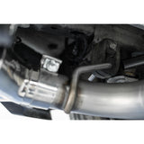 2015-2019 Volkswagen Golf Armor Pro Series 3 Inch Cat Back Quad Split Rear T304 Stainless Steel with Carbon Fiber Tips Exhaust System MBRP