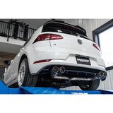 2015-2019 Volkswagen Golf Armor Pro Series 3 Inch Cat Back Quad Split Rear T304 Stainless Steel with Carbon Fiber Tips Exhaust System MBRP