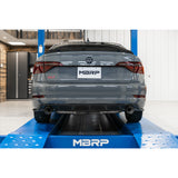 2019-2021 VW Jetta GLI Armor Pro Series 3 Inch Cat Back Dual Rear Exit T304 Stainless Steel with Carbon Fiber Tips Exhaust System MBRP