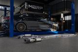 21-24 Kia K5 GT 2.5L Turbo, Armor Pro 2.5-Inch Cat-Back Dual Split Rear Quad Outlet, Carbon Fiber Tips, Street Profile MBRP