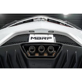17-22 Acura NSX Armor Pro 2.5 Inch Cat Back Triple Rear Exit T304 Stainless Steel with Carbon Fiber Tips Exhaust System MBRP