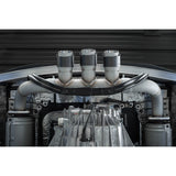 17-22 Acura NSX Armor Pro 2.5 Inch Cat Back Triple Rear Exit T304 Stainless Steel with Carbon Fiber Tips Exhaust System MBRP