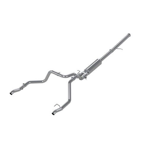 2.5 Inch Cat Back Exhaust System For 19-up Silverado/Sierra 1500 6.2L, 2022 Silverado LTD/ Sierra Limited 6.2L Dual Rear Aluminized Steel MBRP