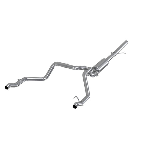 2.5 Inch Cat Back Exhaust System For 19-Up Silverado/Sierra 1500 5.3L and 2022 Silverado LTD/ Sierra Limited 5.3L Dual Rear T409 Stainless Steel MBRP