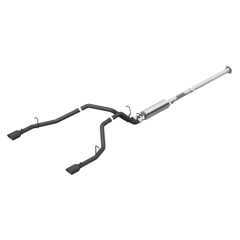 Cat Back Exhaust System Dual Split Rear Black Coated For 19-24 RAM Hemi 1500 5.7L Crew/Quad Cab MBRP