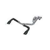 21-24 Ford Bronco Sport 2.0L EcoBoost Black Coated Aluminized Steel 2.5 Inch Resonator-Back Dual Split Rear Exit MBRP Exhaust System