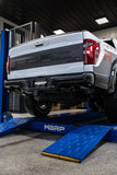 22-Present Ford F-150 Raptor 3.5L and Raptor R 5.2L Armor BLK 3-Inch Axle-Back Dual Split Rear Turn Down MBRP