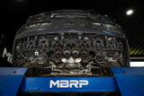 14-19 Chevrolet Corvette C7 6.2L, Armor Pro 3-Inch Axle-Back Dual Split Rear Quad Outlet with Carbon Fiber Tips, Active MBRP