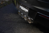 14-19 Chevrolette Corvette C7 6.2L Armor Pro 3-Inch Axle Back, Muffler Bypass, Quad Outlet with Black Tips MBRP