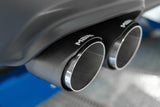 15-23 Dodge Challenger T304 Stainless Steel 3 Inch Dual Cat Back Quad Tips with Carbon Fiber Tips (Race Version) Exhaust System MBRP