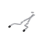 T304 Stainless Steel 3.0 Inch Cat-Back Dual Rear Street Profile with Dual Carbon Fiber Tips 15-23 Dodge Charger MBRP