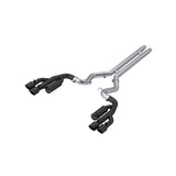 3 Inch Cat Back Exhaust System For 18-23 Ford Mustang GT 5.0L With Quad 4 Inch Dual Wall Tips Race Version Black Coated MBRP