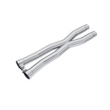 2.5 Inch Exhaust Resonator Bypass X-Pipe Aluminized Steel For 15-Up Ford Mustang GT 5.0L MBRP
