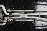 2.5 Inch Exhaust Resonator Bypass X-Pipe Aluminized Steel For 15-Up Ford Mustang GT 5.0L MBRP