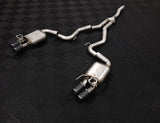 2019-2023 Ford Mustang 2.3L EcoBoost Active T304 Stainless Steel 3 Inch Cat-Back Quad Rear Exit with CF Tips MBRP