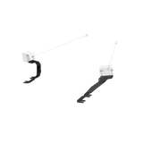 24-26 Ford Ranger, Black-Coated Ditch Light Bracket MBRP