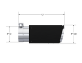 Universal Carbon Fiber Tip, 4-Inch ID 5-Inch OD Angle Cut Dual MBRP