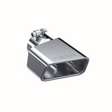 Exhaust Tip 4 3/4 Inch X 3 Inch ID Rectangle Angled Cut 3 Inch O.D. Inlet Driver Side 7 3/8 Inch Length T304 Stainless Steel MBRP