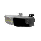 Exhaust Tip Rectangle Angled Cut Fits 3 Inch Systems Passenger Side MBRP