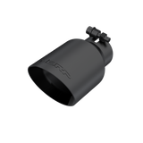 Exhaust Tip 4 Inch O.D. Dual Wall Angled Black Fits Aluminized Steel 2 1/2 Inch Systems MBRP