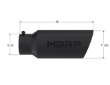Exhaust Tip 7 Inch O.D. Rolled End 5 Inch Inlet 18 Inch Length Black Finish MBRP