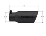 Universal 4.5 Angled MBRP Black Series Exhaust Tail Pipe Tip MBRP