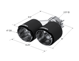 Carbon Fiber Tip 2.5 Inch ID Dual 4 Inch OD Out 9.50 Inch Length Dual Wall MBRP