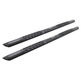 V3 Series Aluminum 5 Inch Elipse Side Steps with Mounting Brackets Textured Black 2009-2014 Dodge Ram 1500 Extended Cab Go Rhino
