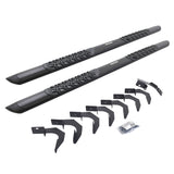 V3 Series Aluminum 5 Inch Elipse Side Steps with Mounting Brackets Textured Black 2015-2026 Colorado/Canyon Go Rhino