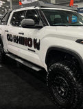 V3 Series Aluminum 5 Inch Elipse Side Steps with Mounting Brackets Textured Black 2022-2026 Toyota Tundra Crew Cab Go Rhino