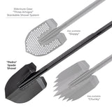 Xventure Gear Spade Stackable Shovel Textured Black Go Rhino