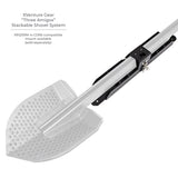 Xventure Gear Sharktooth Stackable Shovel Textured Black Go Rhino