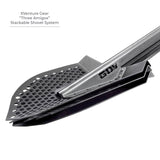 Xventure Gear Perforated Stackable Shovel Textured Black Go Rhino