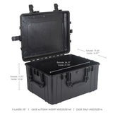 Xventure Gear Hard Case X Large Box 25 Inch Textured Black Go Rhino