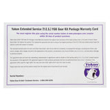 Extended Service (Yes) Plan Warranty For Gear Kits Y.E.S. Gear Kit - Extended Service Warranty Yukon Gear
