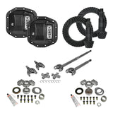 Stage 3 Jeep JL Re-Gear Kit W/Covers Front Axles Dana 30/35 3.73 Ratio JL Non-Rubicon M200 Rear/ M186 Front Stage 3 Gear Kit Package 3.73 F&R Cover & 4340 Front Axles Yukon Gear