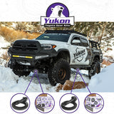 Ring & Pinion Gear Kit Package Front & Rear With Install Kits - Toyota 8.4/8 Inch IFS Toyota 05-15 Tacoma (8.4/8 Inch ifs) 4.88 Ratio Gear Package (Fits 3.91 & Up Front Case) Yukon Gear