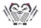 20-24 Silverado/Sierra 2500/3500 HD 3 Inch Adventure Series OE Key 84634344 With Overloads Fox Adventure Shocks Zone Offroad