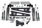 17-19 Ford F-250/350 Super Duty 4 Inch Radius Arm Lift Kit 2 Inch Rear Block Gas 2 Leaf Main Zone Offroad