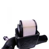 Cold Air Intake For 03-07 Ford F250 F350 F450 F550 V8-6.0L Powerstroke Dry Extendable White S&B